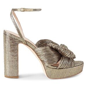 Loeffler Randall Gold Natalia Platform Heels